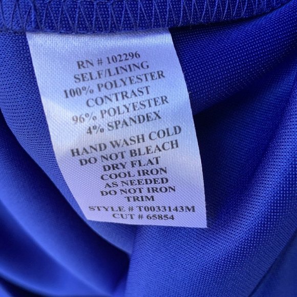 Connected Apparel Women Dress Size 10 Royal Blue R - Picture 9 of 9